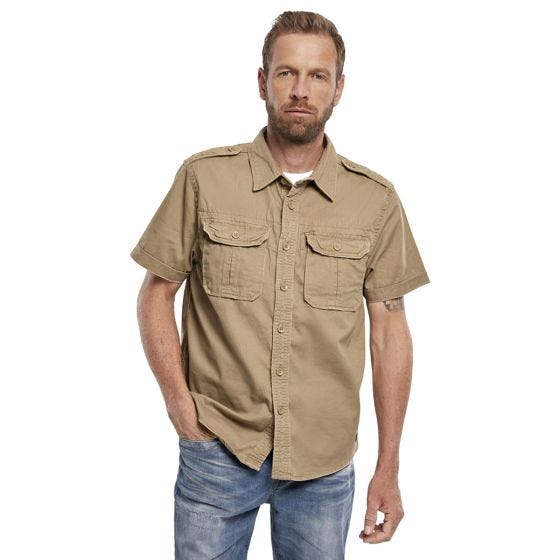 Рубашка с коротким рукавом Brandit Vintage - Camel