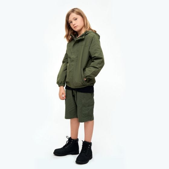 Куртка Brandit Дети Summer Windbreaker Front Zip - Оливковый