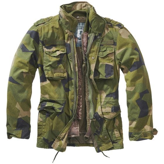 Куртка Brandit M-65 Giant - Swedish M90 Camo