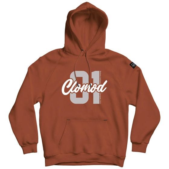 Толстовка с капюшоном CLOMOD "One" - Maroon Red