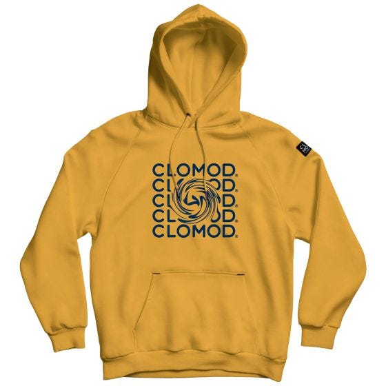 Толстовка с капюшоном CLOMOD "Twirl" - Spicy Mustard Yellow