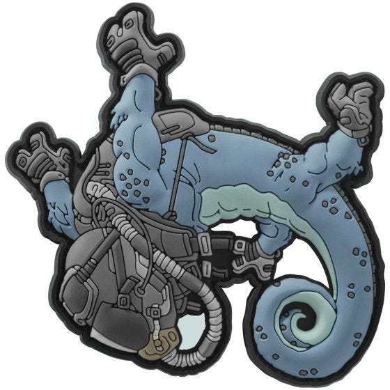 Нашивка Patchlab Halo Chameleon - Синий/Черный