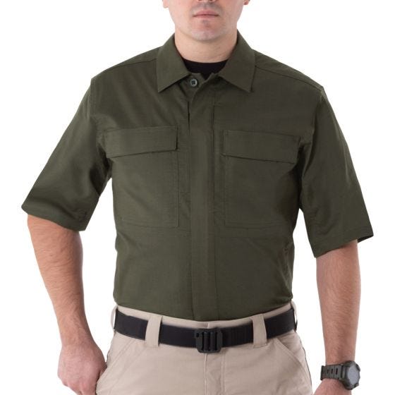 Рубашка с Коротким Рукавом First Tactical V2 BDU Мужская - Зеленый
