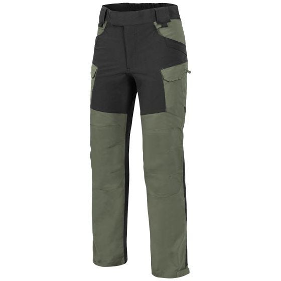 Штаны Helikon Hybrid Outback DuraCanvas - Taiga Green/Черный