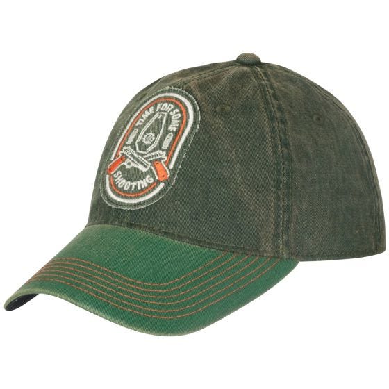 Кепка Helikon Shooting Time - Dirty Washed Dark Green / Dirty Washed Kelly Green