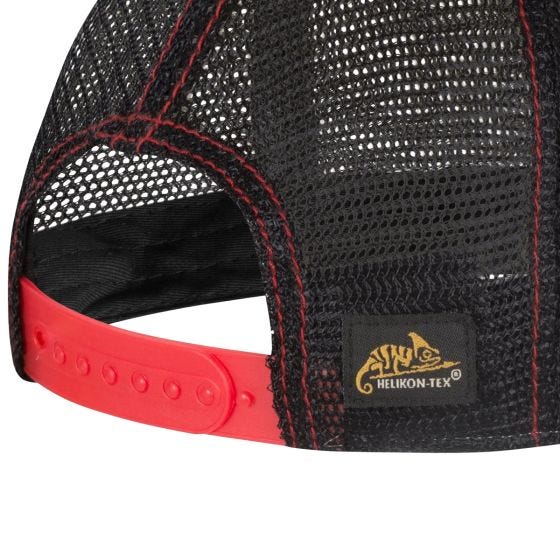 Кепка Helikon Shooting Time Trucker - BlackDirty Washed Black / Dirty Washed Red C
