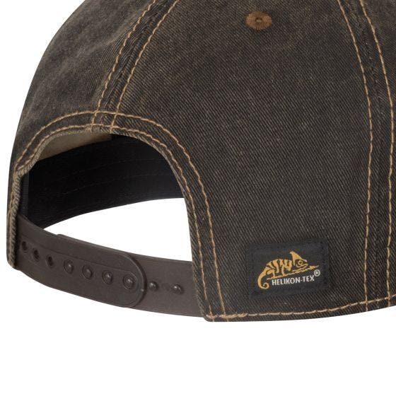 Кепка Helikon Tactical - Dirty Washed Black / Dirty Washed Brown D