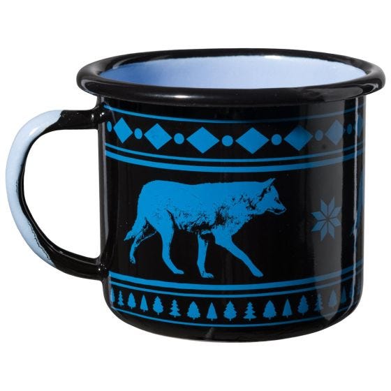 Кружка Helikon Wolf Enamel 350 мл - Черный