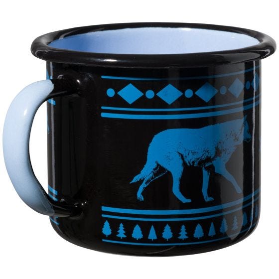 Кружка Helikon Wolf Enamel 350 мл - Черный
