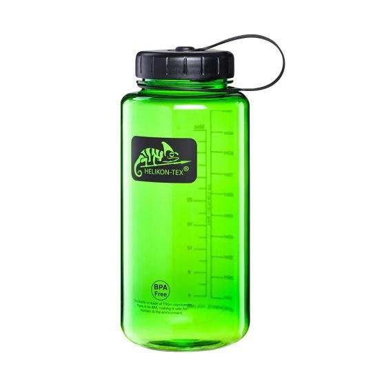 Бутылка Helikon Wide Mouth Tritan 1 L - Зеленый/Черный