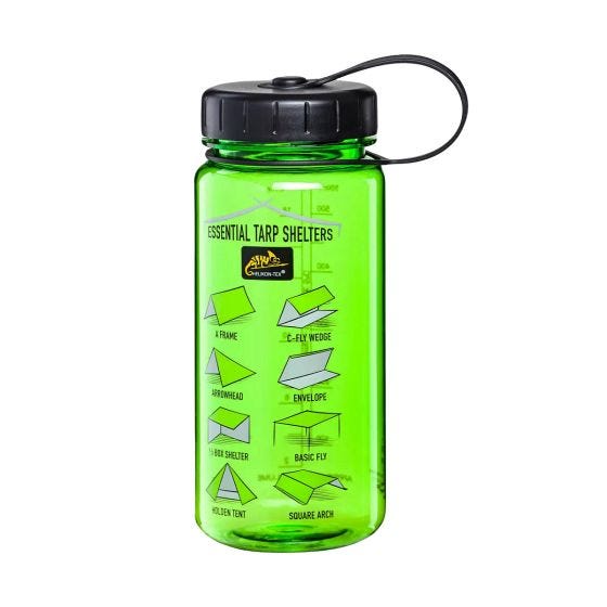 Бутылка Tritan Helikon 550 ml с широким горлышком - Tarp Shelters Зеленый/Черный