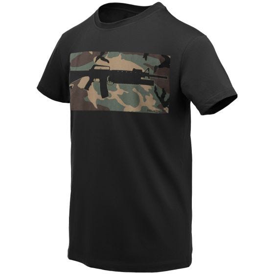 Футболка Helikon 16/203 Combo - Black/US Woodland