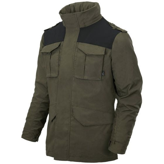 Куртка Helikon M-65 Covert - Taiga Green/Черный