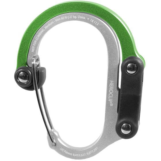 Карабин Heroclip Medium Gear - Green Machine