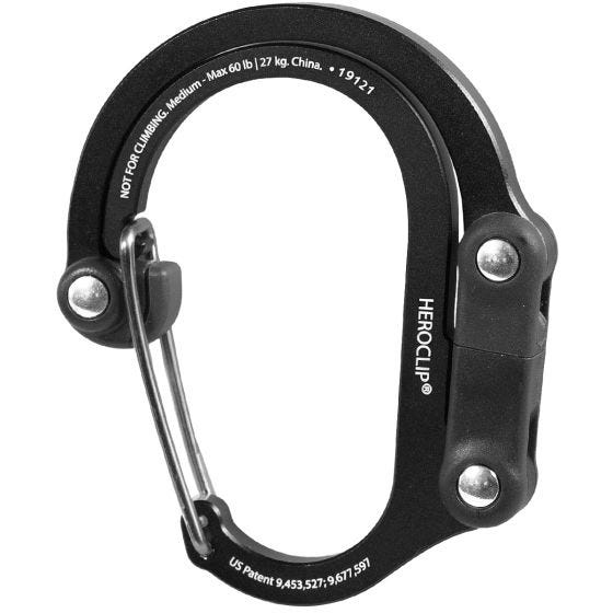 Карабин Heroclip Medium Gear - Stealth Black