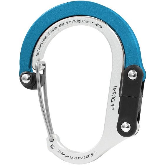 Карабин Heroclip Small Gear - Blue Steel