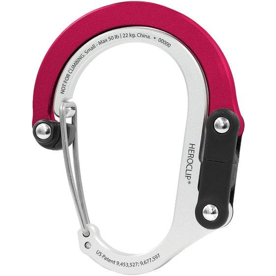 Карабин Heroclip Small Gear - Hot Rod Red