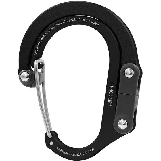 Карабин Heroclip Small Gear - Stealth Black