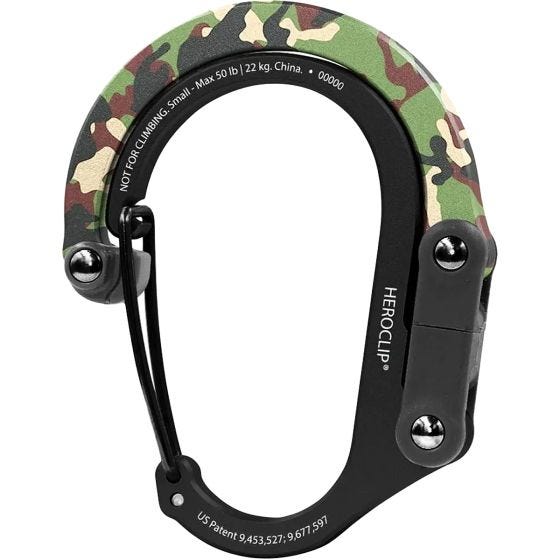 Карабин Heroclip Small Gear - Woodland Hero