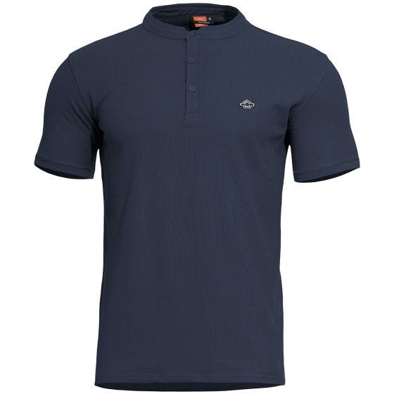 Футболка с Воротом на Пуговицах Pentagon Levantes Navy Blue