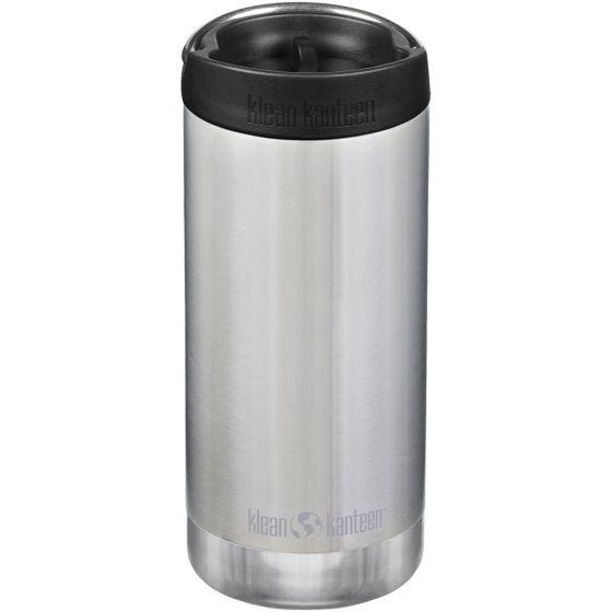 Термос Klean Kanteen TKWide Cafe Cap 355 мл - Сатиновая Нержавейка