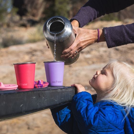 Кружка Klean Kanteen Kids 295ml w/Straw Lid - Crocus Petal