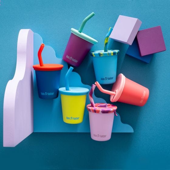 Кружка Klean Kanteen Kids 295ml w/Straw Lid - Hawaiian Ocean