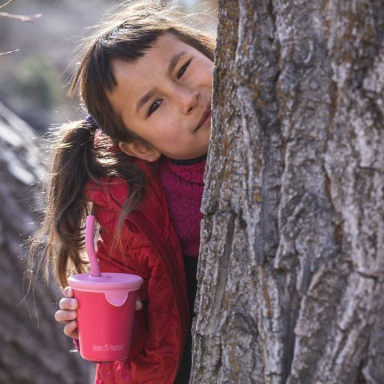 Кружка Klean Kanteen Kids 295ml w/Straw Lid - Rouge Red