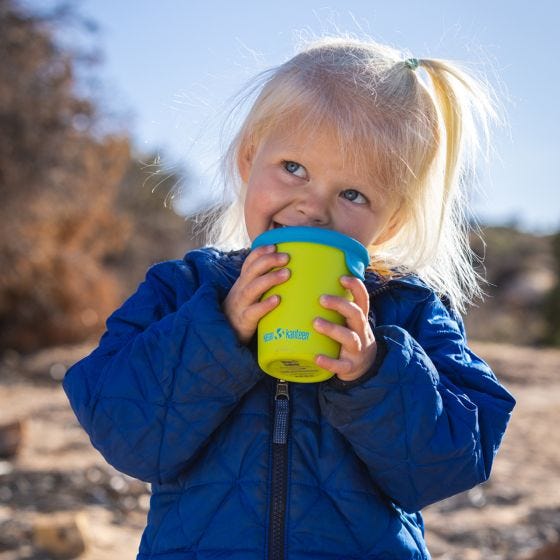 Klean Kanteen Kid's Cup Sippy Lid 2-Pack - Синий/Синий Tie Dye