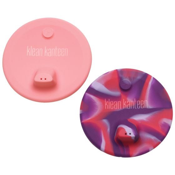 Klean Kanteen Kid's Cup Sippy Lid 2-Pack - Розовый/Розовый Tie Dye
