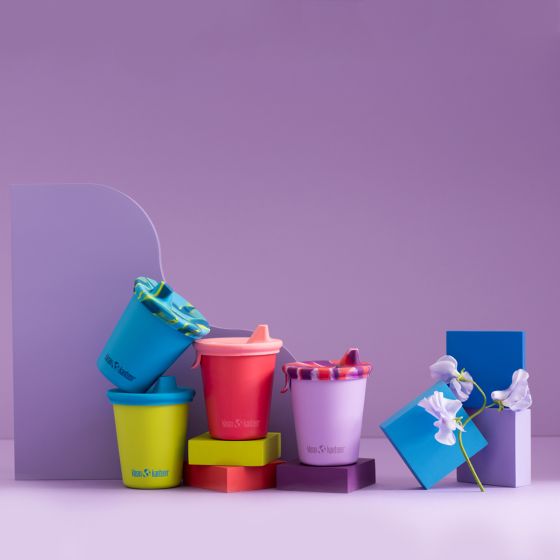 Klean Kanteen Kid's Cup Sippy Lid 2-Pack - Розовый/Розовый Tie Dye