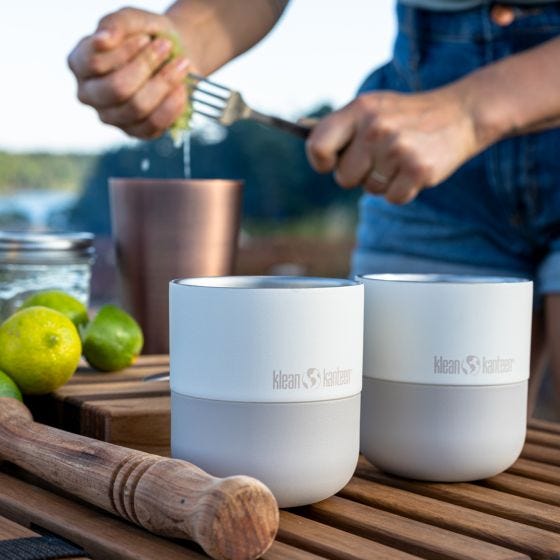 Термокружка Klean Kanteen Rise 280ml Lowball w/Flip Lid - Tofu