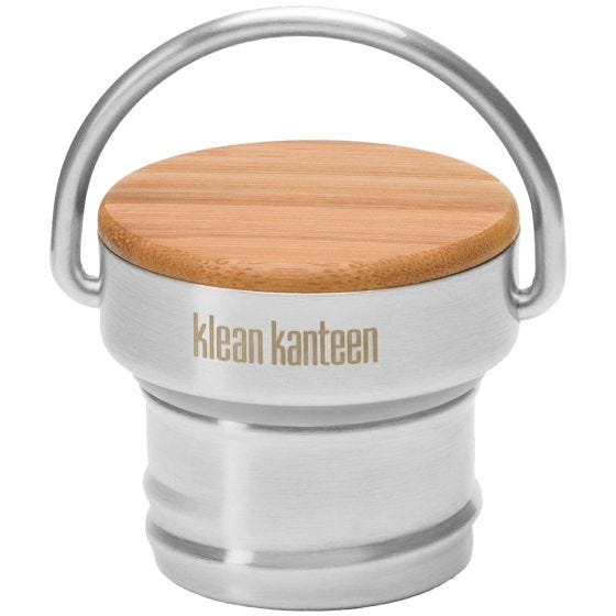 Бамбуковая Крышка Klean Kanteen Stainless Unibody - Сатиновая Нержавейка