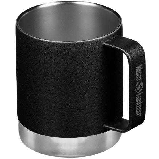 Klean Kanteen 355ml Insulated Camp Mug w/Tumbler Lid - Черный