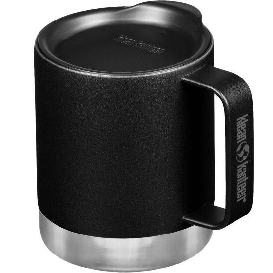 Klean Kanteen 355ml Insulated Camp Mug w/Tumbler Lid - Черный