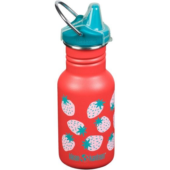 Бутылка Klean Kanteen Kid Kanteen 355ml Sippy Cap - Coral Strawberries