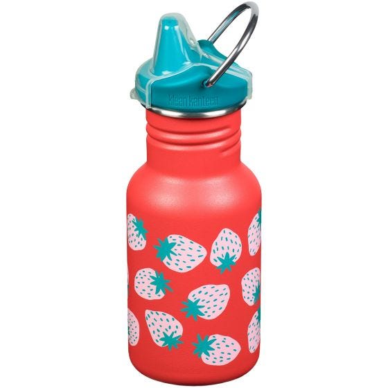 Бутылка Klean Kanteen Kid Kanteen 355ml Sippy Cap - Coral Strawberries