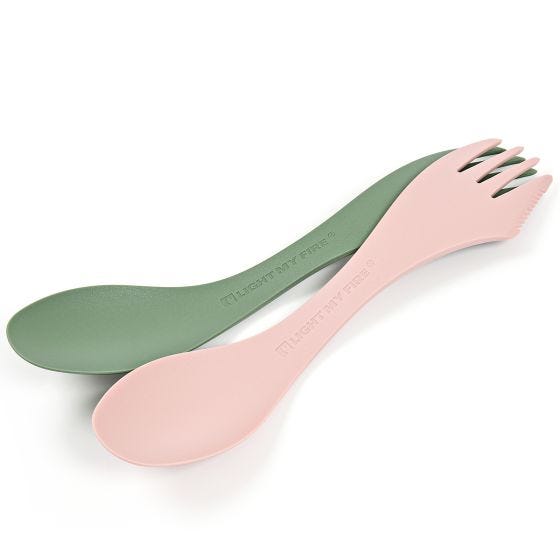 Спорк Medium Bio Light My Fire 2 Pack - Sandy Green/Dusty Pink