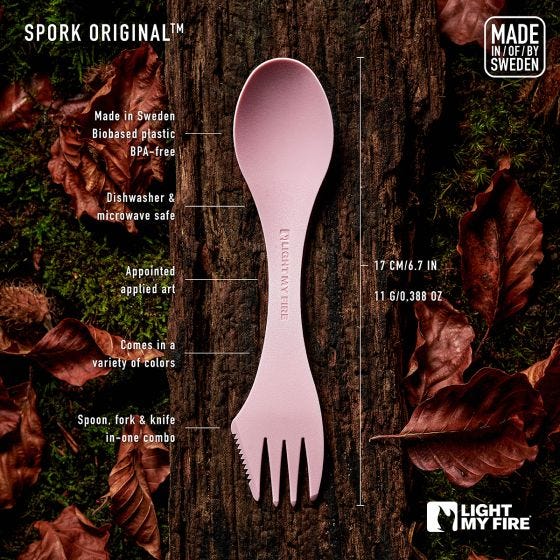 Спорк Original Bio Light My Fire - Rusty Orange