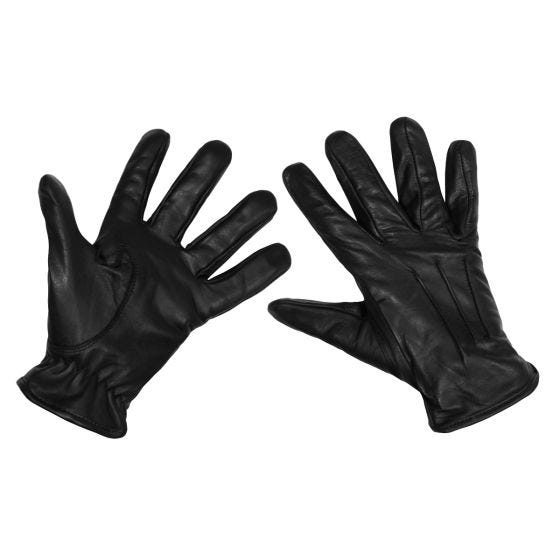 Safety Leather перчатки MFH - Черный