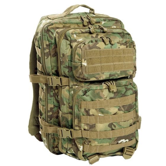 Большой Штурмовой Рюкзак Mil-Tec MOLLE US - Arid Woodland