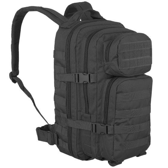 Малый Штурмовой Рюкзак Mil-Tec MOLLE US - Черный