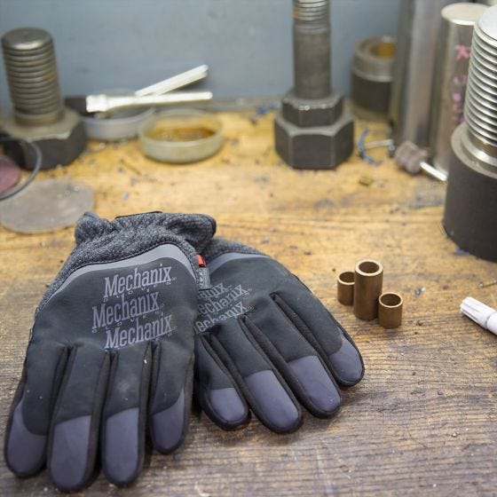 Перчатки Mechanix Wear Coldwork Fastfit - Серый/Черный