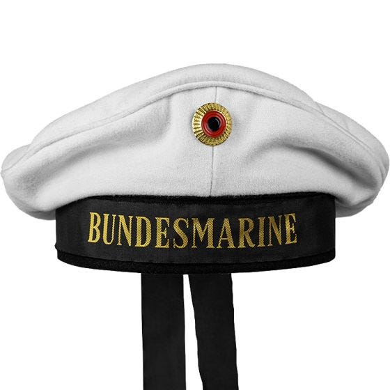 Mil-Tec BM Navy Hat with Insignia - Белый