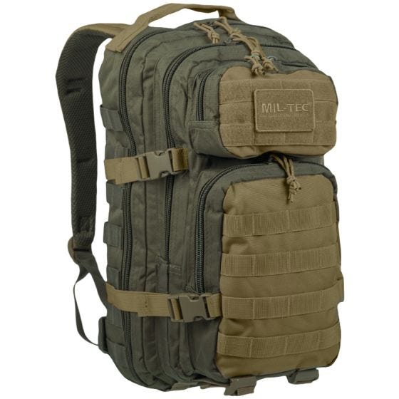 Малый Штурмовой Рюкзак Mil-Tec US - Ranger Green/Coyote