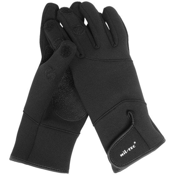 Баллистические перчатки Mil-Tec Neoprene/Amaro - Черный