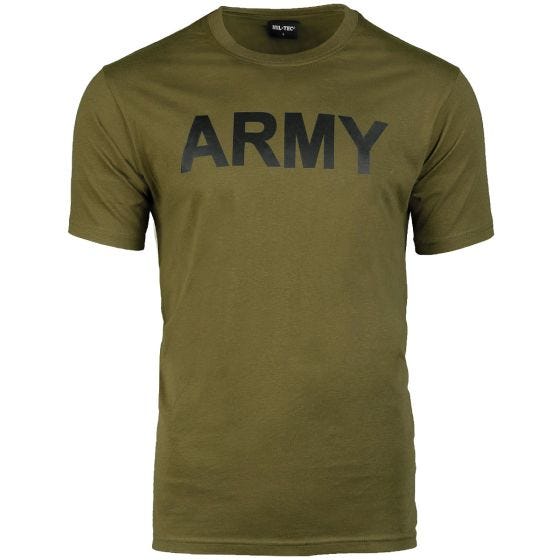 Футболка Mil-Tec Army Print - Оливковый