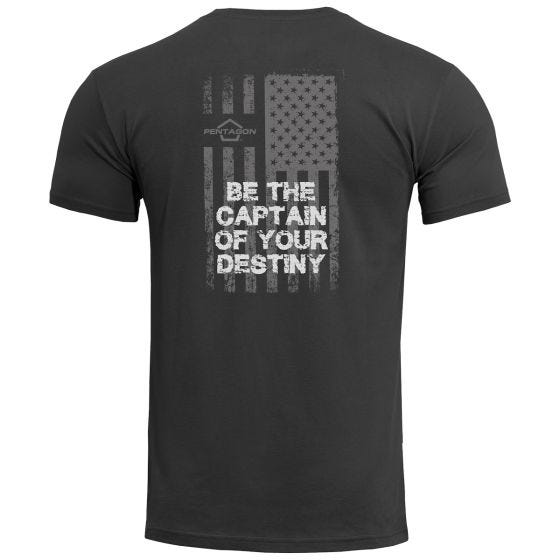 Футболка Pentagon Ageron American Flag - Черный