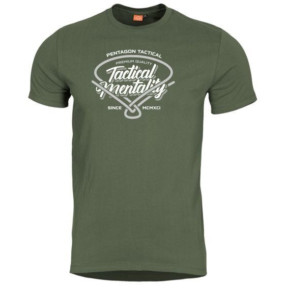 Футболка Pentagon Ageron Tactical Mentality - Оливковый