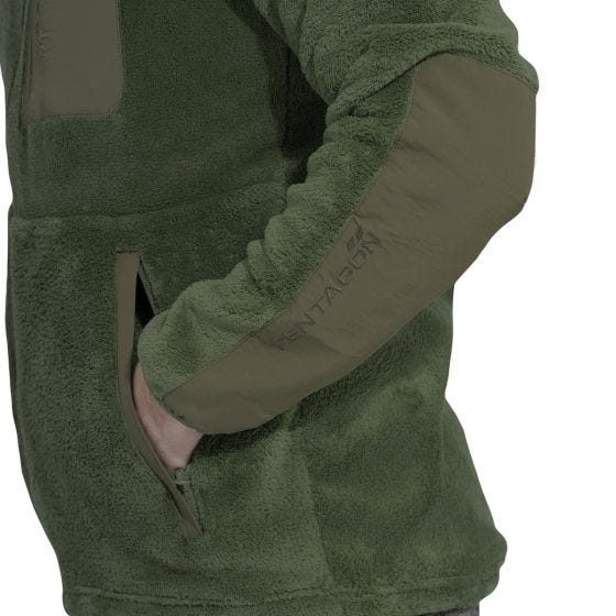 Свитер на молнии Pentagon Grizzly - Camo Green